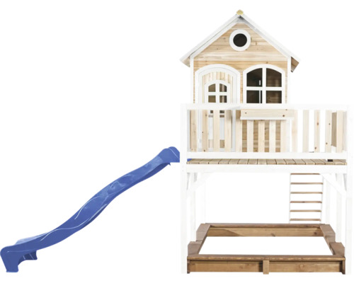 Spielhaus mit Rutsche und Sandkasten für den Garten