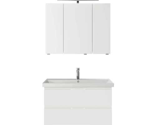 Set de meubles de salle de bains pelipal xpressline 4035 90 cm blanc 3 pièces 4035.0907121150