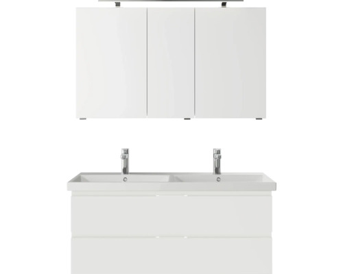 Set de meubles de salle de bains pelipal xpressline 4035 120 cm blanc 3 pièces 4035.1207121150