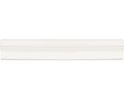 Frise de carrelage M.Poitiers blanc mat 5x30 cm