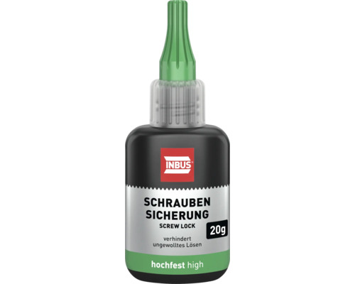 Schraubensicherung hochfest für Gewinde INBUS® M6 - M20 flüssig 20 g Inbus Schraubensicherung, hochfest, 20 Gramm