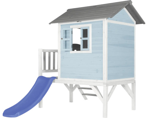 Cabane de jeux en bois avec toboggan pour le jardin