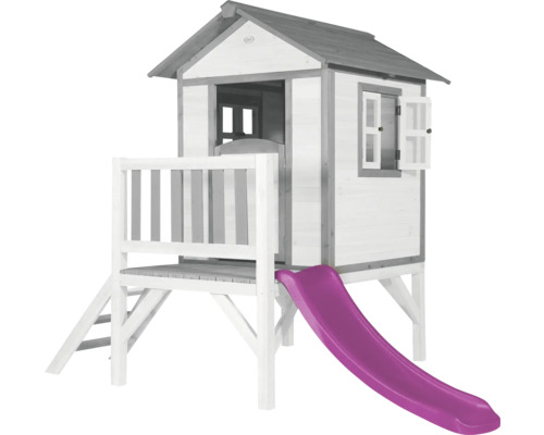 Spielhaus mit Rutsche für den Garten