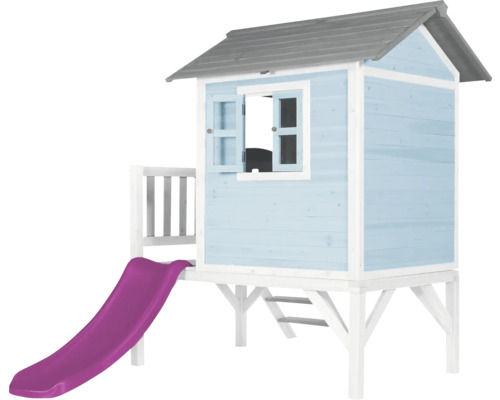 Maisonnette en bois avec toboggan pour le jardin