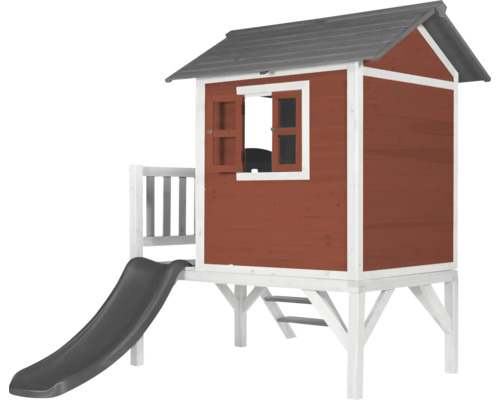 Cabane de jeux en bois avec toboggan pour le jardin