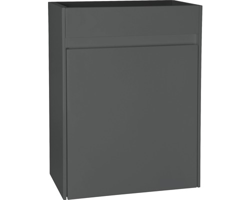 Waschtischunterschrank HURA L 40 cm anthrazit Türanschlag links oder rechts Waschbeckenunterschrank, Badezimmermöbel