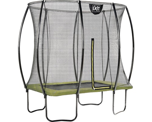 Trampoline de jardin rectangulaire avec filet de sécurité