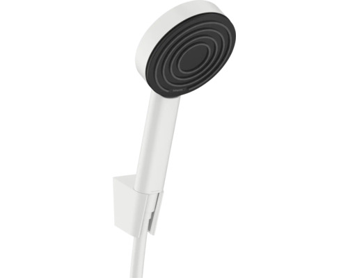 Kit douchette hansgrohe Pulsify S 1jet rond Ø 105 mm y compris flexible de douche 1250 mm blanc mat 24301700 Kit douchette hansgrohe Pulsify S 1jet rond Ø 105 mm y compris flexible de douche 1250 mm blanc mat 24301700