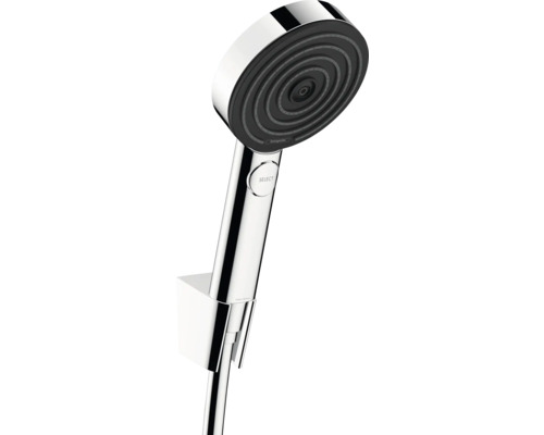 Handbrause Set hansgrohe Pulsify S rund Ø 105 mm chrom mit Brauseschlauch 1250 mm 24302000 Handbrause Set hansgrohe Pulsify S rund Ø 105 mm chrom mit Brauseschlauch 1250 mm 24302000