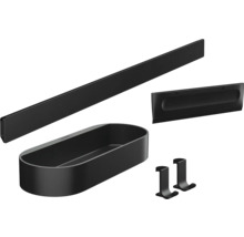 Badezimmer-Accessoire-Set mit Regal, Handtuchhalter, Ablage und Haken
