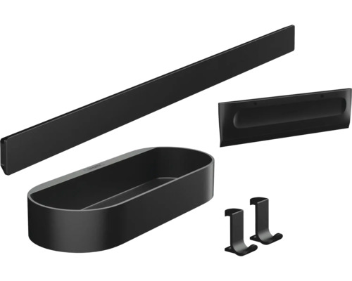 Duschset hansgrohe WallStoris schwarz matt 27967670