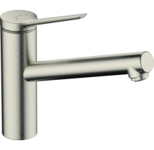 Waschtischarmatur in gebürstetem Nickel