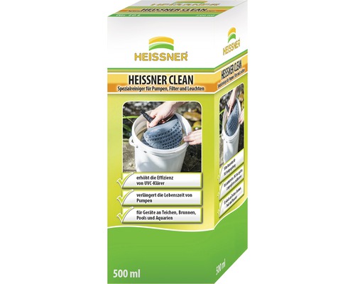 Nettoyant spécial HEISSNER Heissner Clean pour pompes, filtres et lampes 500 ml