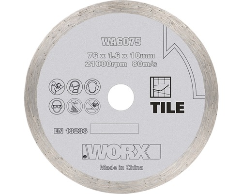 Worx Disque diamanté pour mini meuleuse d'angle à batterie WX801