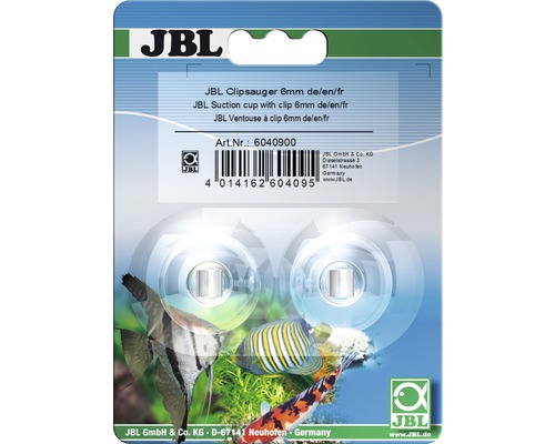 Ventouse clip JBL 6 mm 2 pièces