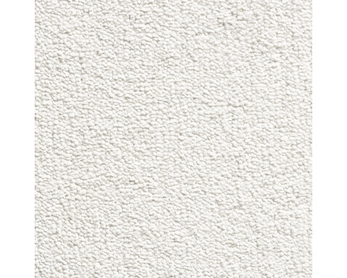 Spannteppich Velours Barbara weiß 500 cm breit (Meterware)