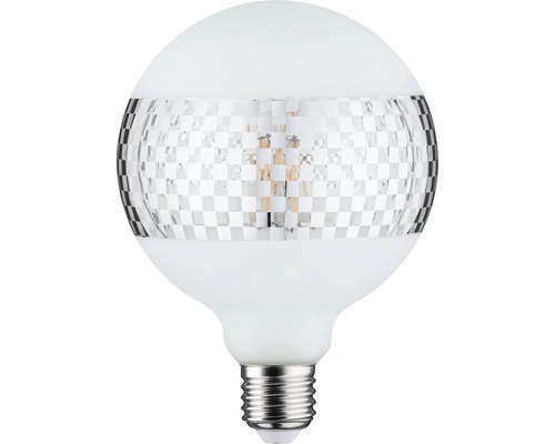 Dekorative LED Lampe mit E27 Sockel und Schachbrettmuster
