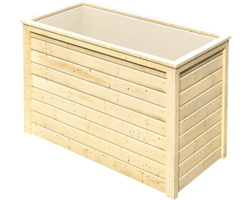 Jardinière rectangulaire en bois pour le jardin ou la terrasse