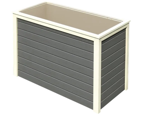 Jardinière en bois de forme rectangulaire