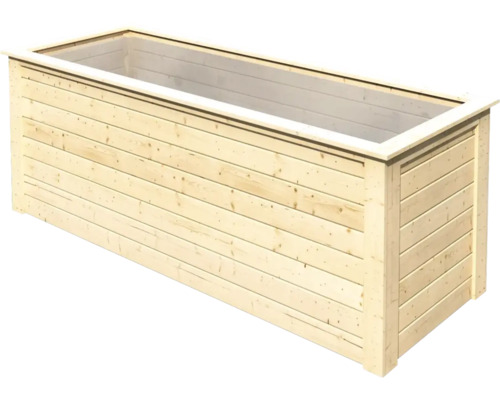 Jardinière rectangulaire en bois