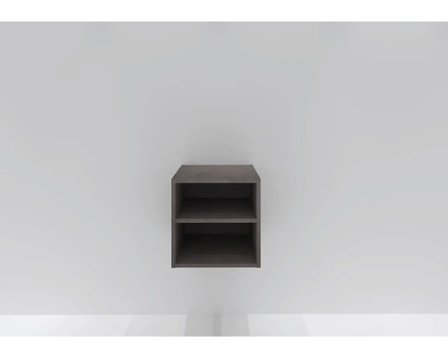 Cube d''étagère avec deux compartiments pour montage mural