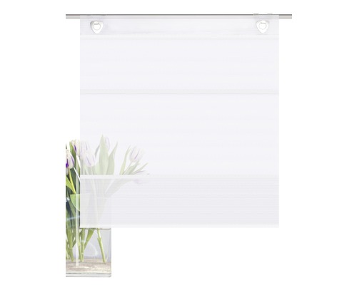 Store enrouleur de fenêtre avec suspension en forme de cœur et bandes transparentes