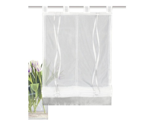 Store bateau avec suspension à boucles et tissu transparent