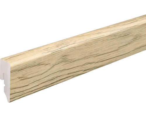 Plinthe SKANDOR PVC KU048L chêne fissuré nature 2400 x 38,5 x 15 mm Plinthe avec décor en bois