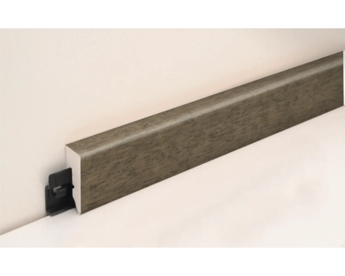 Plinthe avec clip de fixation au mur