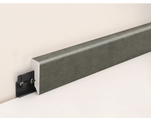 Plinthe avec clip de montage pour fixation murale