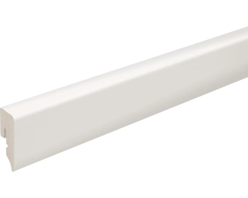SKANDOR Sockelleiste PVC KU48L weiss 15x38,5x2400 mm Fussleiste aus Kunststoff