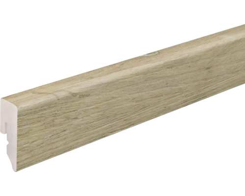 Plinthe SKANDOR PVC KU048L chêne cérusé 2400 x 38,5 x 15 mm Plinthe avec décor bois