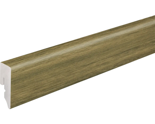 Plinthe en PVC KU48L chêne gris-marron de 15x38.5x2400 mm Plinthe décor bois