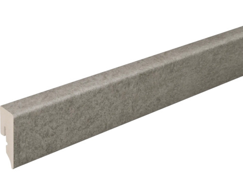 Plinthe SKANDOR PVC KU048L gris mat 2400 x 38,5 x 15 mm Plinthe en plastique