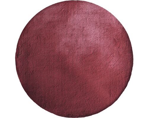 Tapis Romance rouge rond Ø 80 cm