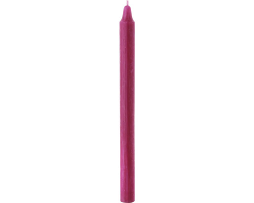 Bougie longue givrée 22x275 mm framboise Bougie