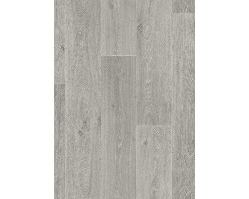 Sol PVC Primetex aspect lames en bois Noma Cloud gris lames 16,6x100 cm largeur 200 cm (au mètre)