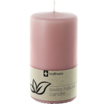 Bougie pilier rose avec logo Balthasar