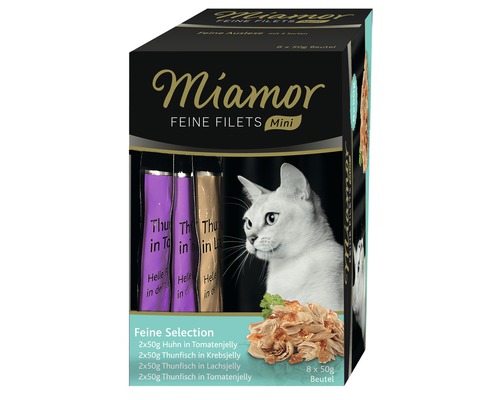 Katzenfutter Miamor Feine Filets Mini Select 8x50 g Miamor Feine Filets Mini Katzenfutter Multipackung