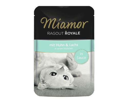 Nourriture pour chats Miamor Ragoût Royal poulet et saumon 100 g