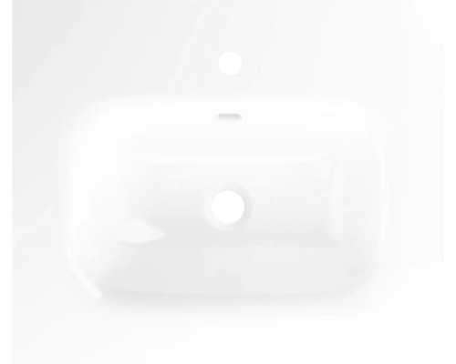 Waschbecken aus Sanitärkeramik, Aufsicht