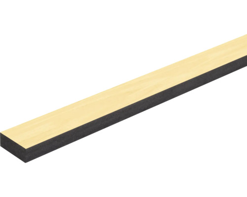Baguette murale placage frêne 2400 x 25 x 10 mm Profilé en bois avec isolation