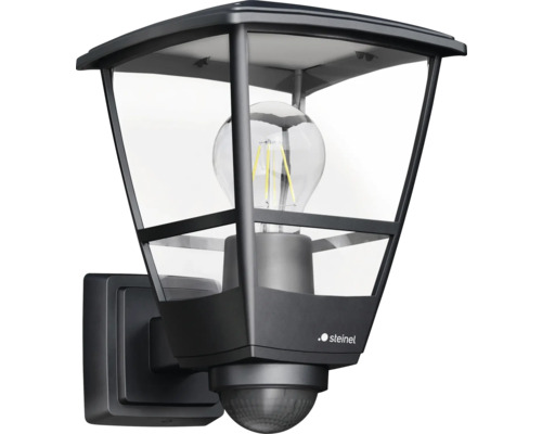 Aussenwandlampe Trilux E27 15 W schwarz Steinel Aussenleuchte mit Bewegungsmelder