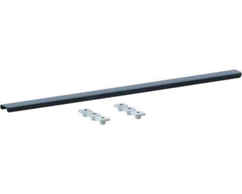 Profilé de recouvrement Swisspor - acier inoxydable gris 1100 mm