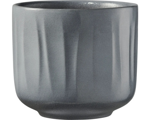 Cache-pot Soendgen Bagua céramique Ø 19 cm H 17 cm gris clair lasur