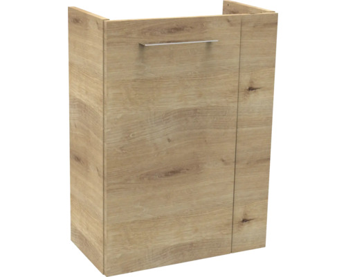 form&style Mini Waschbeckenunterschrank FELINA BxHxT 44 cm x 60 cm x 24,3 cm asteiche Waschtischunterschrank in Holzoptik mit einem Griff