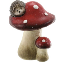 Dekofigur aus Pilz mit Igel