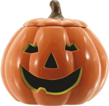 Keramik Kürbisdose mit Deckel für Halloween
