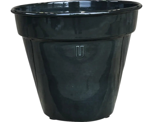 Pot de fleurs métal Ø 24,5 H 21,5 cm gris