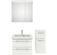 Ensemble de salle de bains avec armoire de toilette, meuble vasque et meuble bas